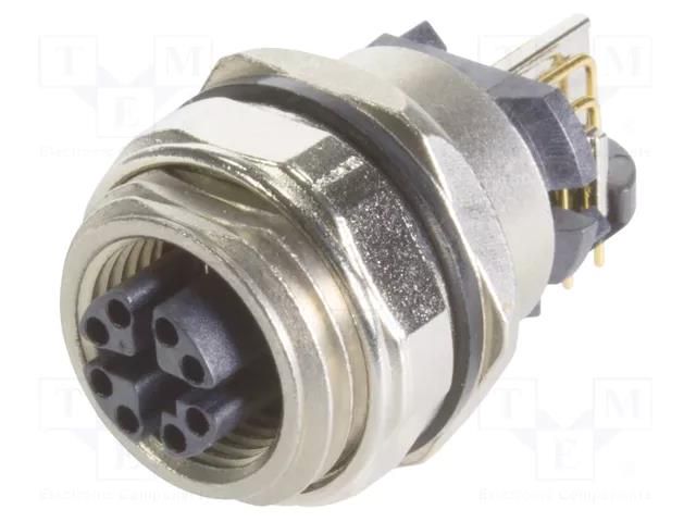 M12 Cat6A receptacle angl.female back HARTING 21033814809