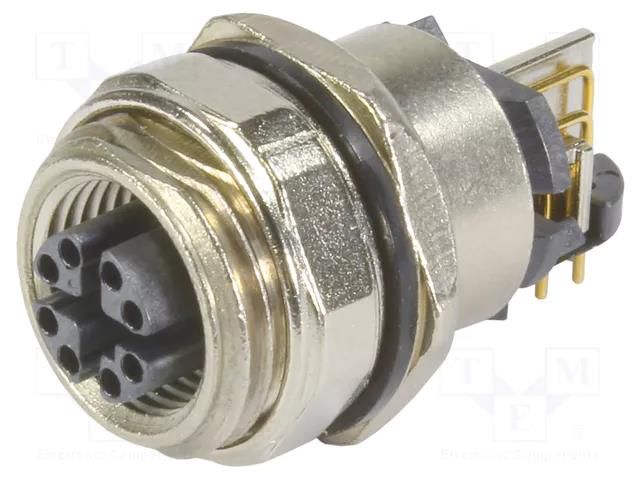 Circular connector M12 CAT6a Bu gewinkelt HWM HARTING 21033814804