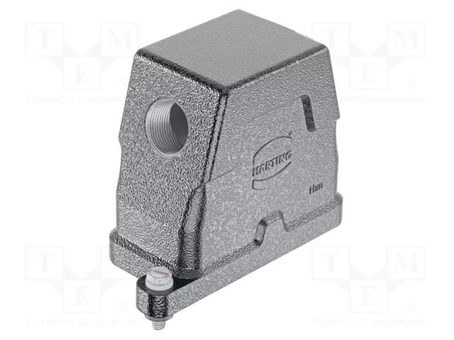 Enclosure: for HDC connectors; Han® HPR; size 10B; -40÷125°C HARTING 19400100511