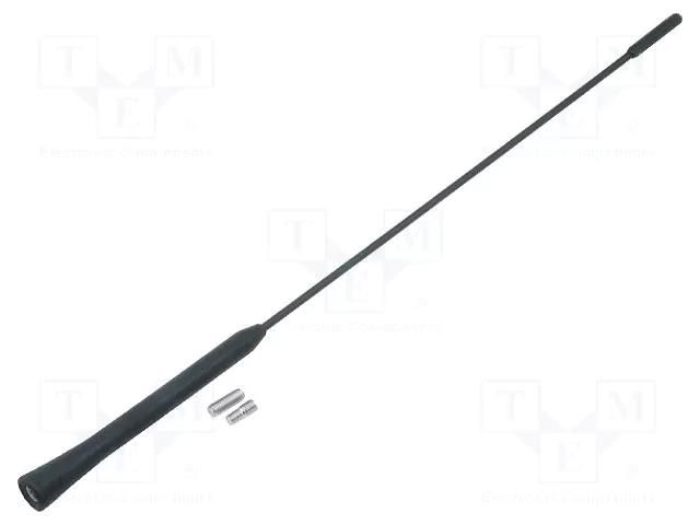 Antenna mast; 0.41m; M5,M6; inside; AM,FM; rubber mast 4CARMEDIA ANT.36.2