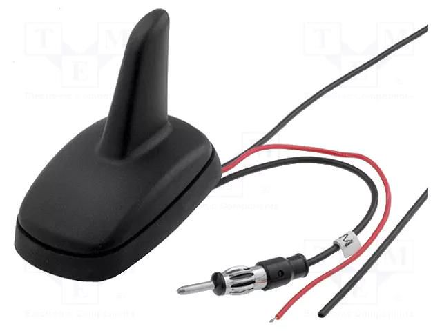 Antenna; SHARK; AM,FM,GPS; DIN,cables; 12VDC; RG174 4CARMEDIA ANT.S02.01