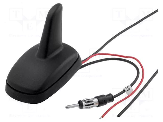 Antenna; automotive,SHARK; AM,FM,GPS; DIN,cables; 12VDC; RG174 4CARMEDIA ANT.S02.01