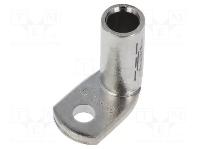 Tip: ring tube; M6; 70mm2; crimped; for cable; angled 90°; tinned ERKO KC90-8-70/10