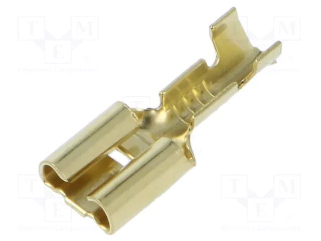 Terminal: flat; 6.3mm; 0.8mm; female; 0.5÷1mm2; crimped; for cable ERKO MS-6.3-1/100