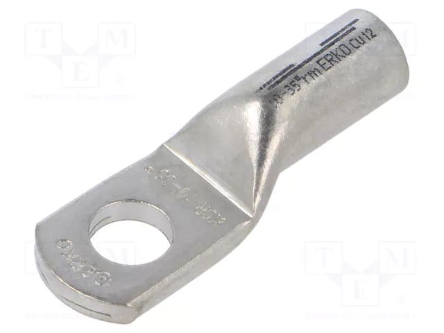 Tip: ring tube; M10; 35mm2; crimped; for cable; tinned; copper ERKO KCR-10-35/20