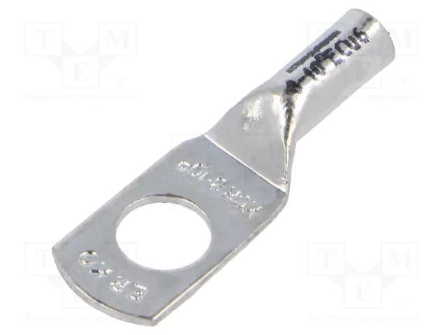 Tip: ring tube; M8; 10mm2; crimped; for cable; tinned; copper; 8.4mm ERKO KCR-8-10/50