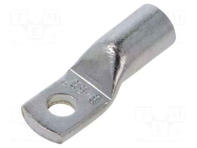Tip: ring tube; M8; 50mm2; crimped; for cable; tinned; copper; 8.4mm ERKO KCZ-8-50/1