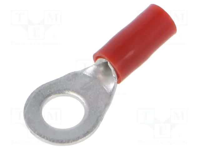 Tip: ring; M5; Ø: 5.3mm; 0.5÷1mm2; crimped; for cable; insulated ERKO KOV-5-1/100