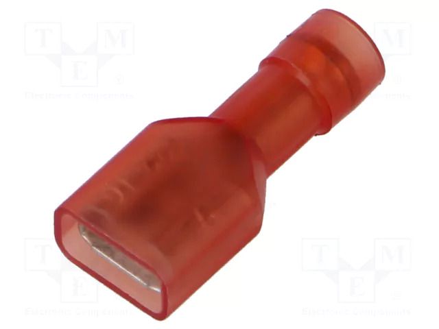 Terminal: flat; 6.3mm; 0.8mm; female; 0.5÷1mm2; crimped; for cable ERKO MSEPA-6.3-1/100