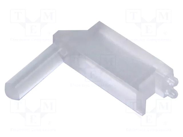 Fiber for LED; Ø3mm; Front: convex; angular,with PCB mounting BIVAR SLP3-600-450-R
