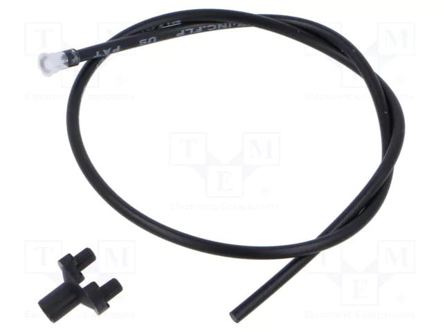 Fiber for LED; Ø4.2mm; L: 304.8mm; round; Front: convex; SMFLP BIVAR SMFLP12.0