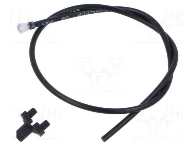 Fiber for LED; Ø4.2mm; L: 228.6mm; round; Front: convex; SMFLP BIVAR SMFLP9.0
