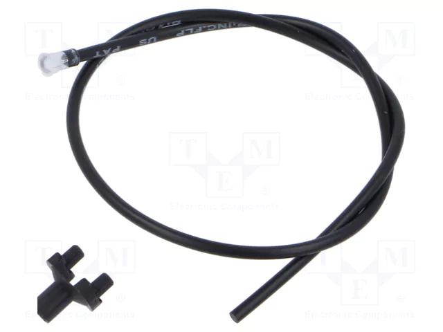 Fiber for LED; Ø4.2mm; L: 228.6mm; round; Front: convex; SMFLP BIVAR SMFLP9.0