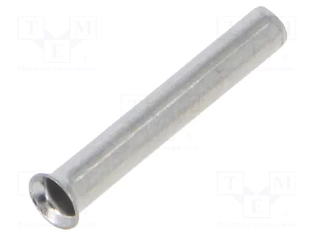 Tip: bootlace ferrule; non-insulated; copper; 2.5mm2; 18mm; tinned ERKO TA-2.5-18/100