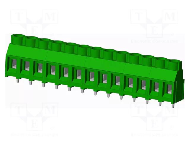 PCB terminal block; angled; 7.62mm; on PCBs; THT,screw terminal AMPHENOL ANYTEK T71343500000G