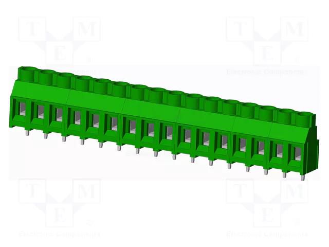 PCB terminal block; angled; 7.62mm; on PCBs; THT,screw terminal AMPHENOL ANYTEK T71643500000G