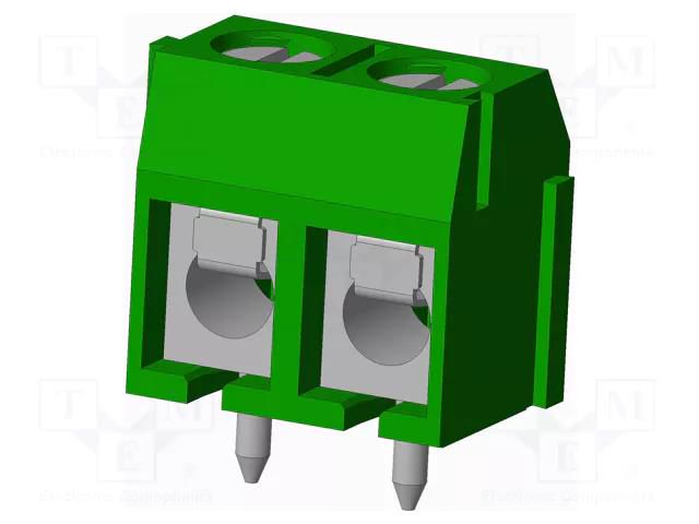 Connector: PCB terminal block; terminal; TC; PIN: 2; on PCBs; 1x2 AMPHENOL ANYTEK TC0203500000G