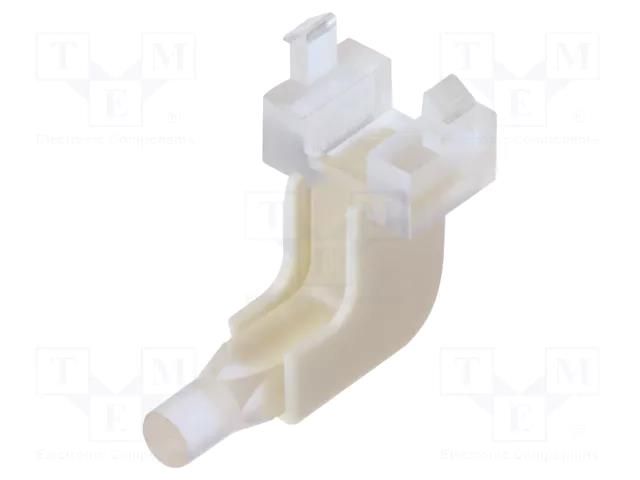 Fiber for LED; Ø2.8mm; L: 14mm; No.of mod: 1; Front: flat; H: 10mm BIVAR RLP1-400-500