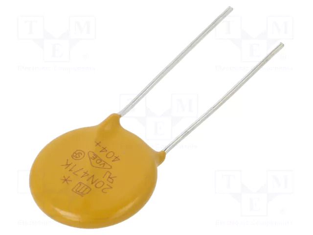 Varistor: zinc-oxide; THT; 300VAC; 385VDC; 470V; 6.5kA; Ø20mm; 280J JOYIN JVR20N471K11PU5