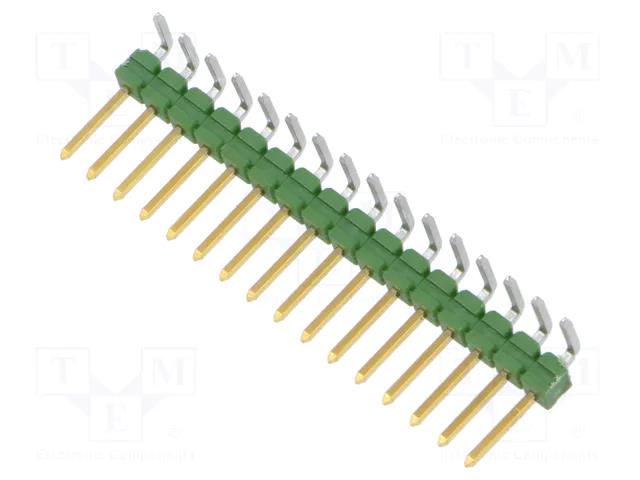 Connector: pin strips; pin header; AMPMODU MOD II; male; PIN: 16 TE Connectivity 1-825437-6