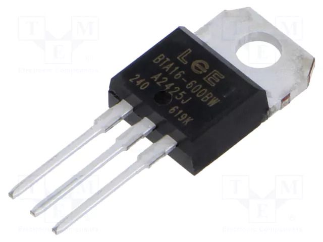 Triac; 600V; 16A; TO220AB; Igt: 50mA; Ufmax: 1.55V LUGUANG ELECTRONIC BTA16-600BW-LGE