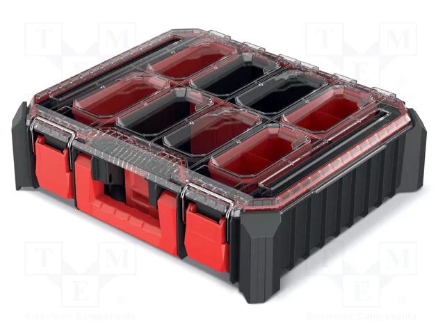 Container: collective; with boxes; black; high; 445x368x126mm; CMX KISTENBERG KCX454015B