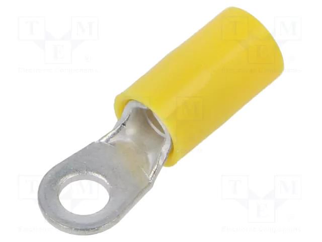 Tip: ring; M4; Ø: 4.3mm; 4÷6mm2; crimped; for cable; insulated ERKO KOV-4-6/100