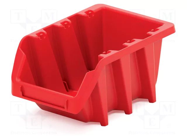 Container: cuvette; red; long; 120x77x60mm; KBIL12; BINEER KISTENBERG KBIL12-3020