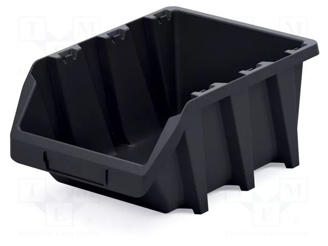 Container: cuvette; black; long; 295x198x133mm; KBIL30; BINEER KISTENBERG KBIL30-S411
