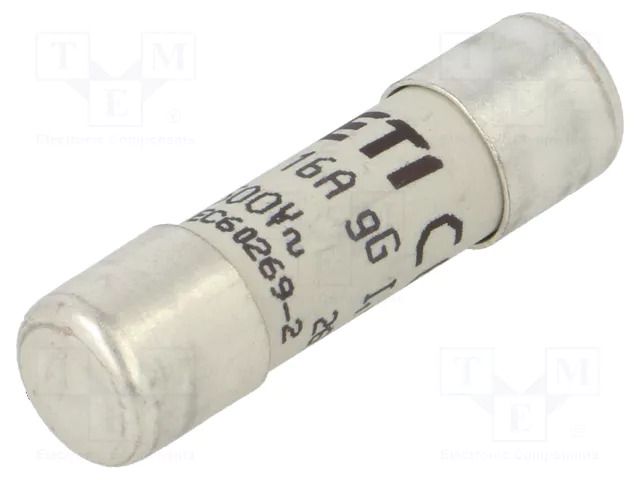 Fuse: fuse; 16A; 500VAC; gG; cylindrical; 10.3x38mm ETI POLAM 002651019