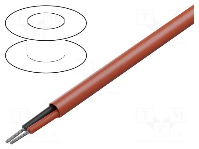 Wire; 2x22AWG; stranded; Cu; FEP; red; -70÷150°C; 300V; unshielded BELDEN 88442.002100