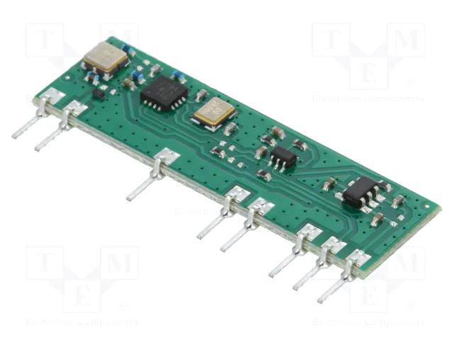 Module: RF; FM receiver; FSK; 868.35MHz; -104dBm; 5VDC; 36x17x2.5mm AUREL RX-8MR50FM++