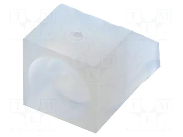 LED housing; 5mm; natural; UL94V-2; polyamide; No.of diodes: 1 BIVAR 909-235NT