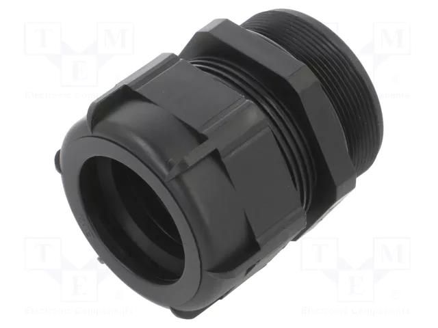 Cable gland; with long thread; PG42; IP68; polyamide; grey BM GROUP BM4042LN