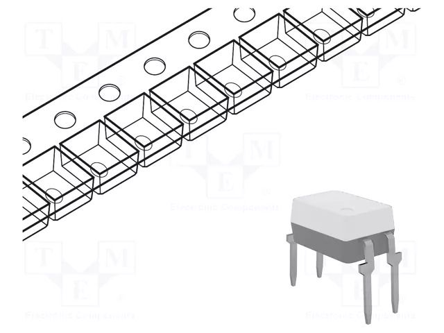 Optocoupler; THT; Ch: 1; OUT: transistor; Uinsul: 8.2kV; Uce: 80V EVERLIGHT CNY65-B-V