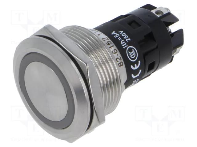 Switch: vandal resistant; Pos: 2; SPDT; 0.5A/220VAC; 0.1A/220VDC EAO 82-6152.1124