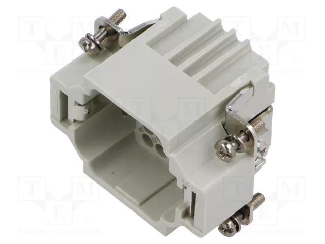 Connector: HDC; contact insert; male; CDD; PIN: 24; 10A; 600V; 24+PE ILME CDDM24