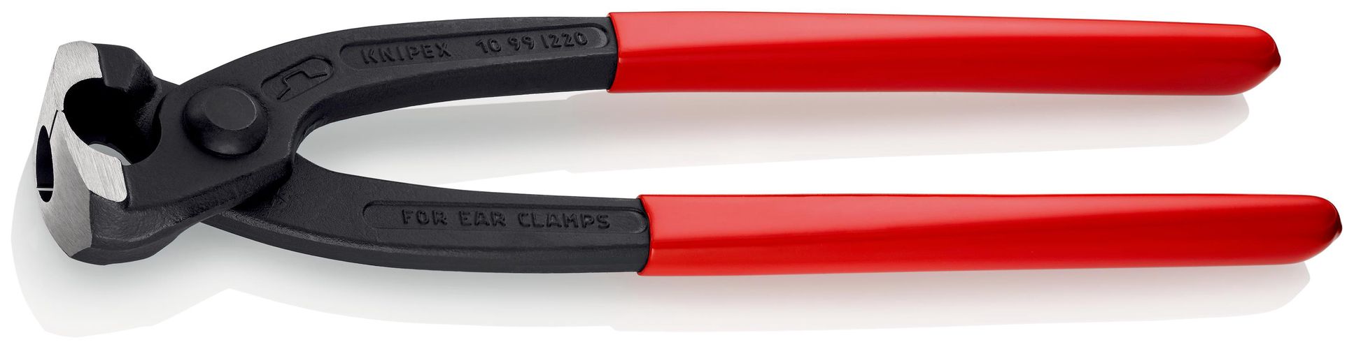 KNIPEX 10 99 I220 Ear Clamp Pliers plastic coated black atramentized 220 mm 10 99 I220 4003773080756