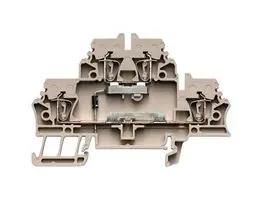 DIN RAIL TERMINAL BLOCK, 4POS, 14AWG 1690020000