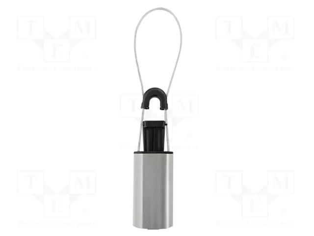Tension clamp; 8÷11mm; Cable P-clips,fixing the cable path QOLTEC QOLTEC-54230