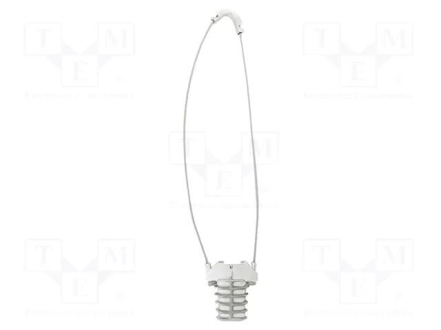 Tension clamp; 7mm; Cable P-clips,fixing the cable path; 3kN QOLTEC QOLTEC-54239
