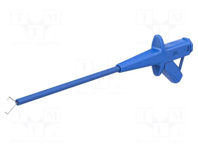 Clip-on probe; pincers type; 4A; blue; 1kV; 4mm; Overall len: 192mm STÄUBLI SKPS-4-100-23