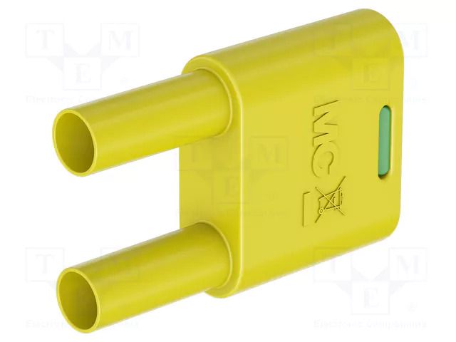Connector: 4mm banana; banana 4mm socket x2,banana 4mm plug x2 STÄUBLI SKS2-4N-19-20