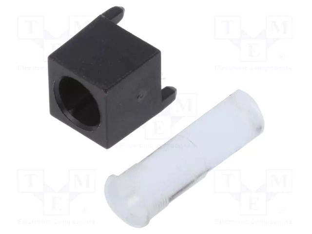 Fiber for LED; Ø4.6mm; L: 12.7mm; round; Front: convex; flexible BIVAR UHF4-0.500-Y-67