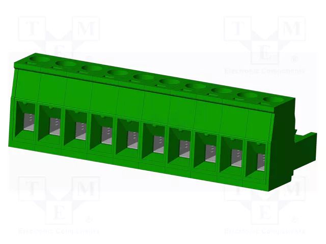 Connector: pluggable terminal block; plug; female; 12A; 300V; 1x10 AMPHENOL ANYTEK TJ1051530000G