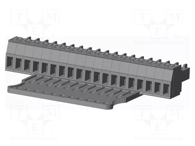 Connector: pluggable terminal block; plug; female; 10A; 300V; grey AMPHENOL ANYTEK TJ1911840000G