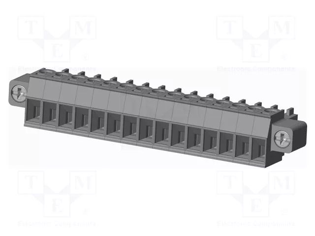 Connector: pluggable terminal block; plug; female; 10A; 300V; grey AMPHENOL ANYTEK TJ1531820000G