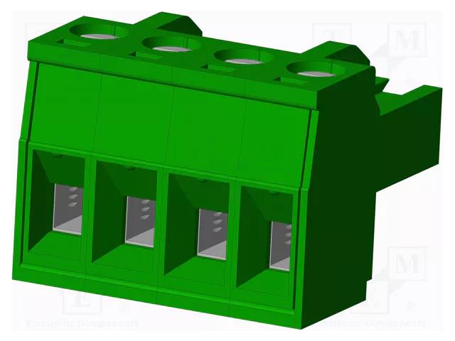 Connector: pluggable terminal block; plug; female; 12A; 300V; 1x4 AMPHENOL ANYTEK TJ0471560000G