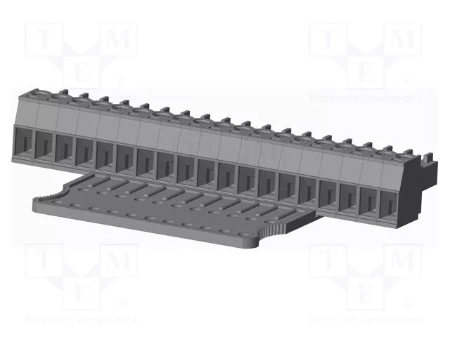 Connector: pluggable terminal block; plug; female; 10A; 300V; grey AMPHENOL ANYTEK TJ1931840000G