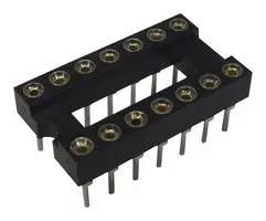 SOCKET IC, DIL, TUBE/34, 14WAY, PK34 2227MC-14-03-F1